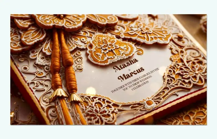 Stunning 3D Baroque Style Wedding Invitation Slideshow